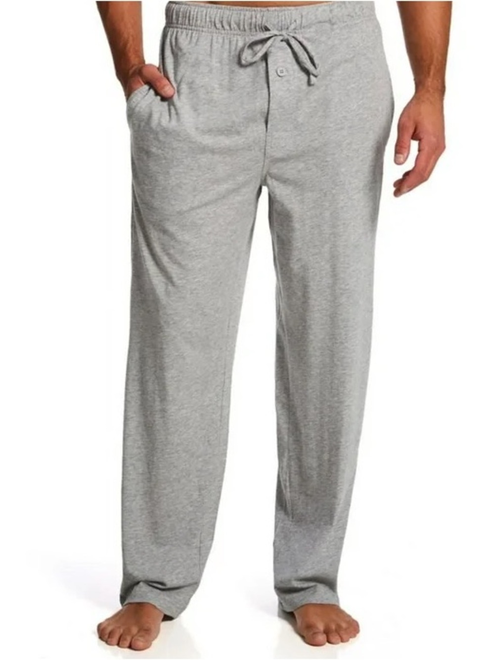 Fruit of the Loom Men’s Heather Gray Drawstring Lounge Pants